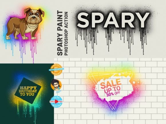 Download Spray Paint Photoshop Action - Photoshop Collection