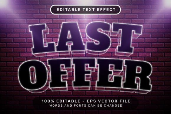 Download Last Offer Text Effect and Editable Text - Premium Resources