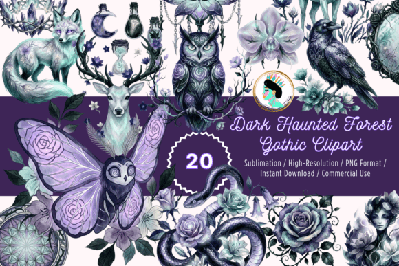Download Dark Academia Gothic Clipart PNG Bundle - Dark academia Collection