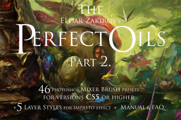 Download Perfect Oils2. 46 Photoshop Oil Brushes - Photoshop Collection