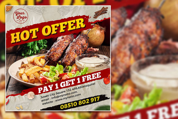 Download Hot Offer Food Menu Social Media Post - Premium Resources