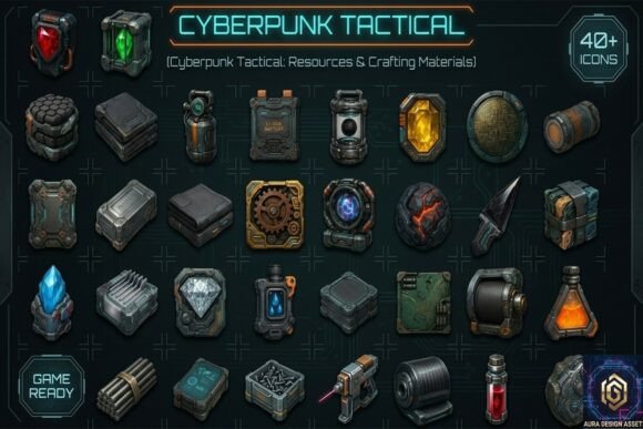 Download Cyberpunk Tactical: Resources &amp; Crafting - Premium Resources