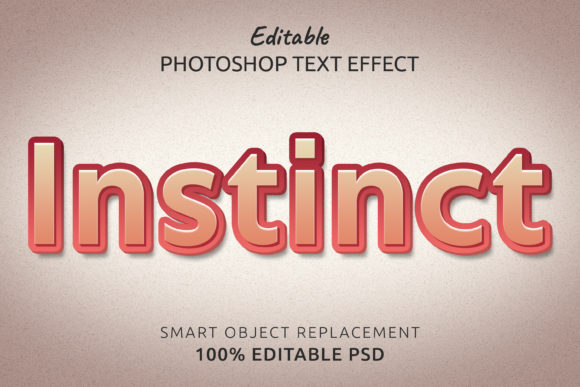 Download Instinct Photoshop Editable Text Effect - Photoshop Collection